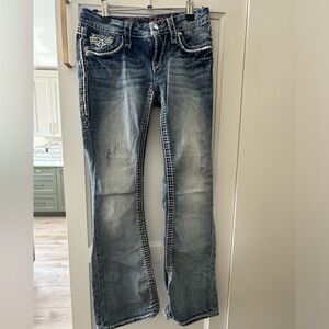 Rock Revival Donna Bootcut Denim Pants, Size 25, 27” Inseam